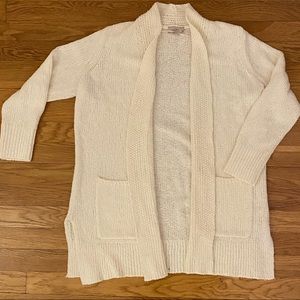 LOFT White Cardigan